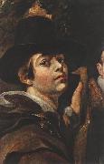 JORDAENS, Jacob Self-portrait among Parents, Brothers and Sisters (detail) sg oil on canvas
